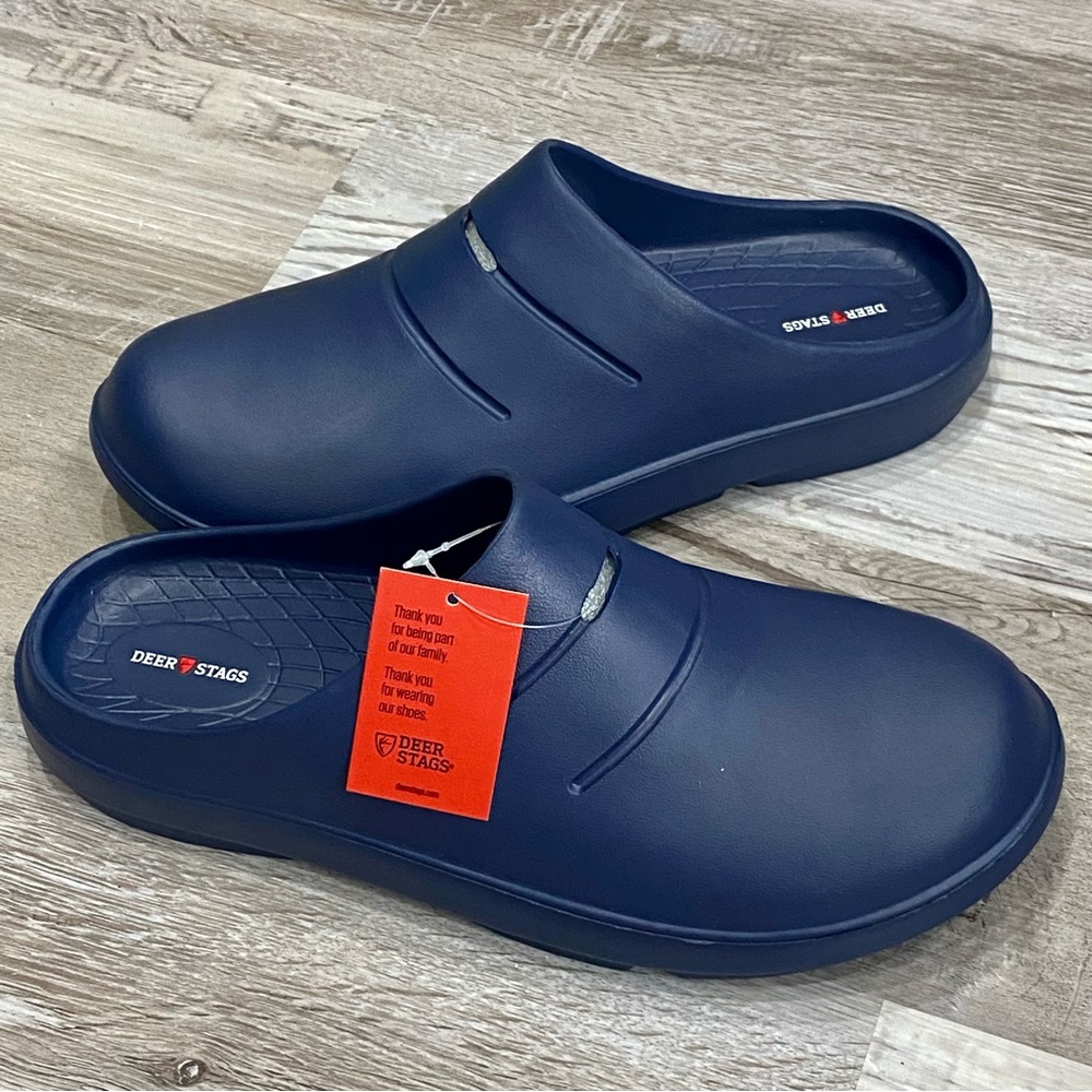 Deer Stags Winston Navy-Ieva Clogs - Picture 1 of 9